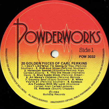 Carl Perkins : 20 Golden Pieces Of (LP, Comp)