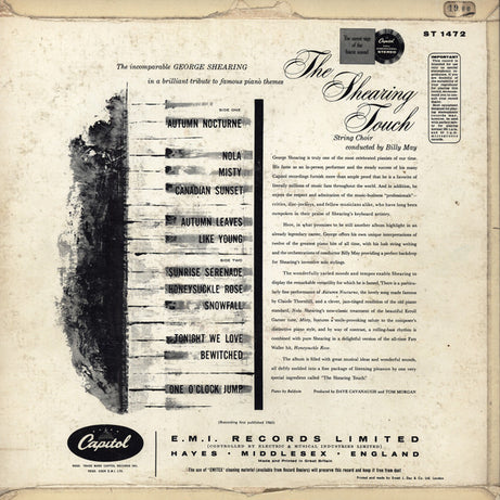 George Shearing : The Shearing Touch (LP, Album)