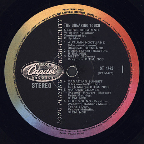 George Shearing : The Shearing Touch (LP, Album)