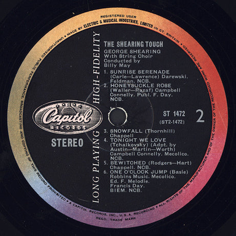 George Shearing : The Shearing Touch (LP, Album)