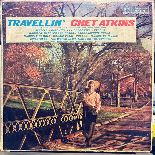 Chet Atkins : Travelin' (LP, Album, Mono, Promo)