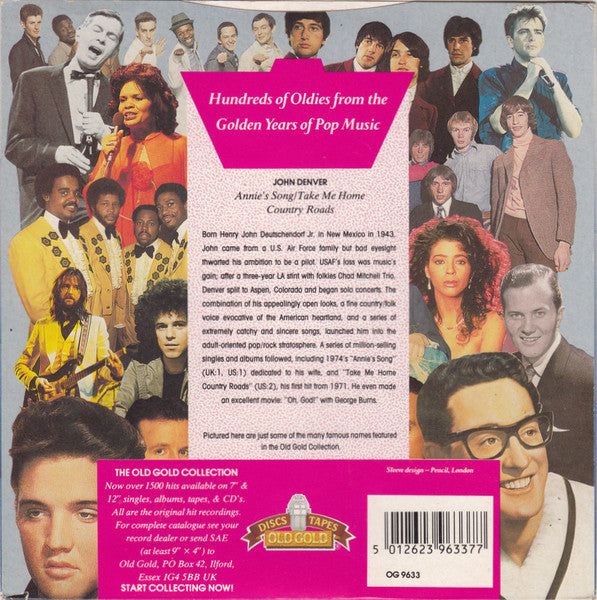 John Denver : Annie's Song / Take Me Home, Country Roads (7", Single)