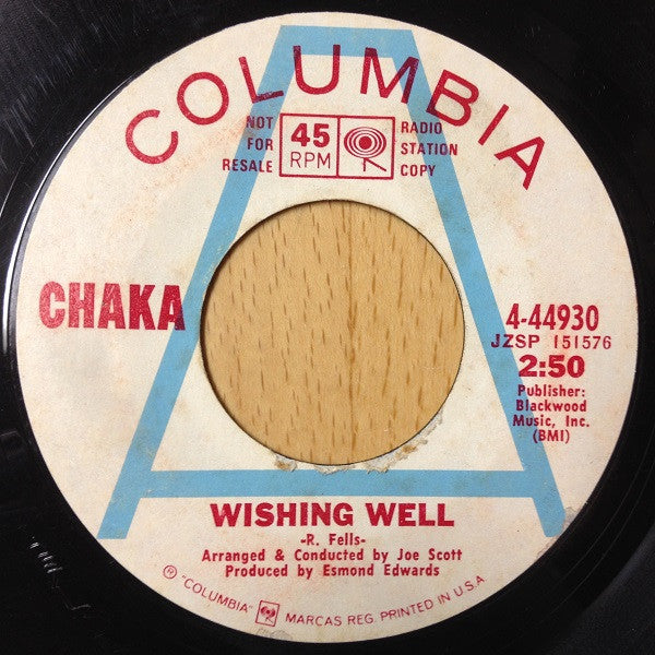 Chaka (16) : Wishing Well (7", Single, Promo)
