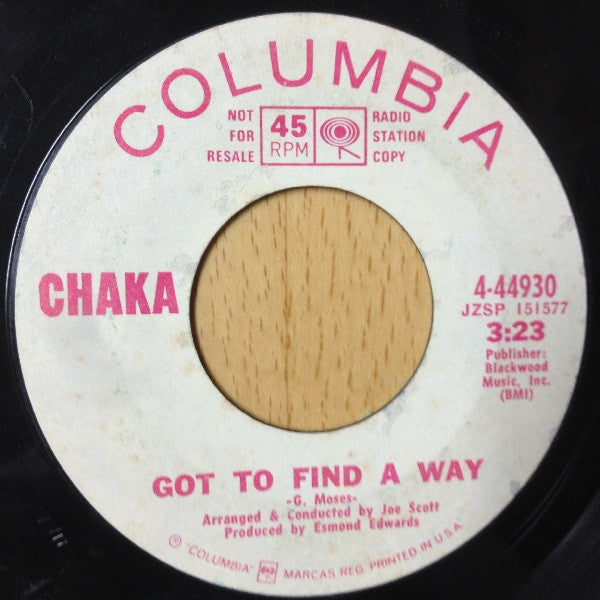 Chaka (16) : Wishing Well (7", Single, Promo)
