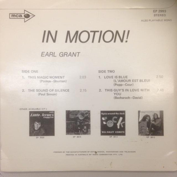 Earl Grant : In Motion (7", EP)