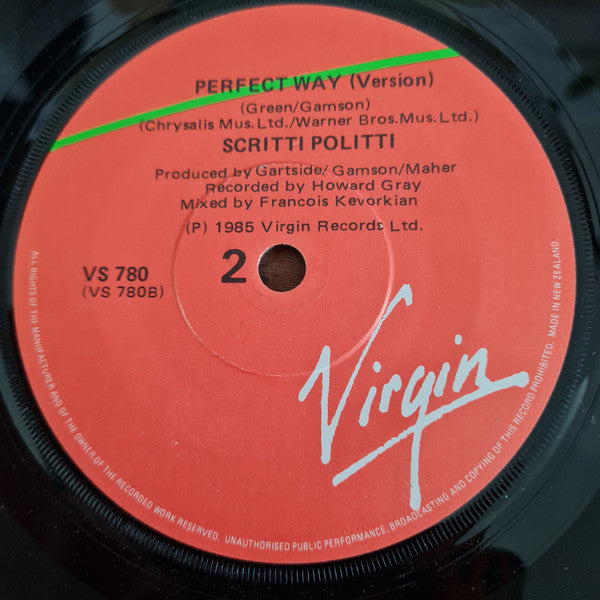Scritti Politti : Perfect Way (7", Single)