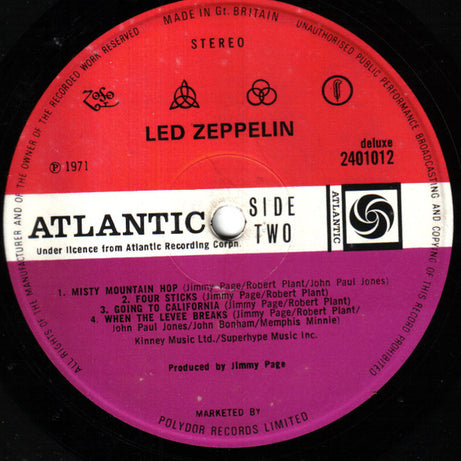 Led Zeppelin : Untitled (LP, Album, Dlx, Ver)