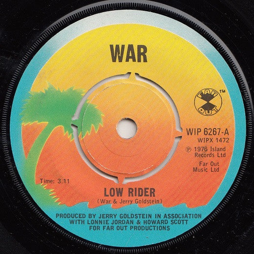 War : Low Rider (7", Single, Far)