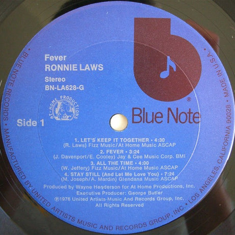 Ronnie Laws : Fever (LP, Album)