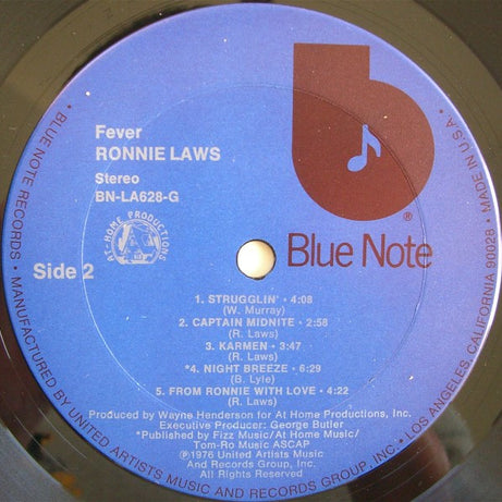 Ronnie Laws : Fever (LP, Album)