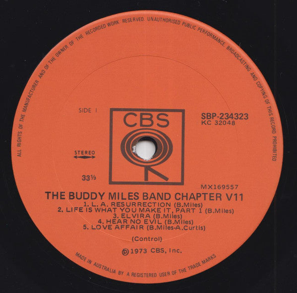 The Buddy Miles Band : Chapter VII (LP, Album)
