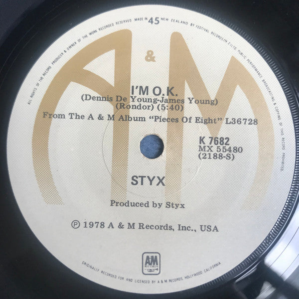 Styx : Babe (7", Single)