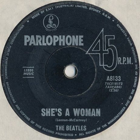 The Beatles : I Feel Fine (7", Single, Mono)