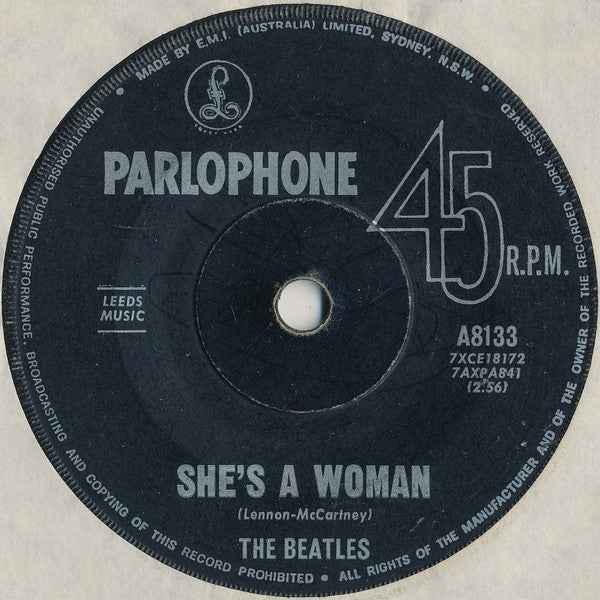 The Beatles : I Feel Fine (7", Single, Mono)