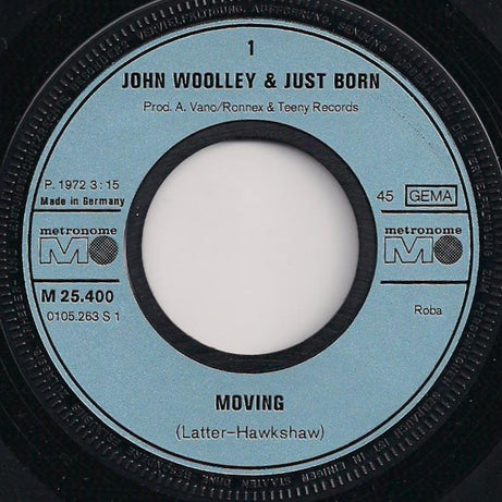 John Woolley & Just Born : Moving (7", Single)
