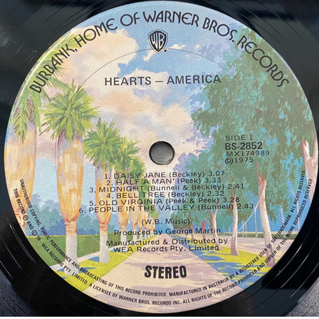 America (2) : Hearts (LP, Album)
