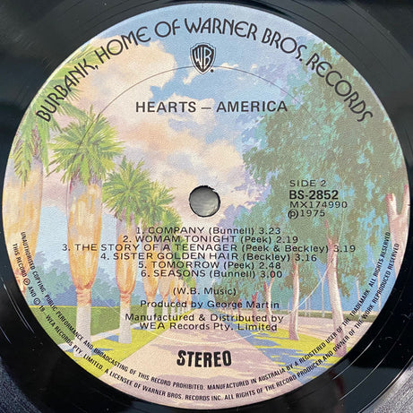 America (2) : Hearts (LP, Album)