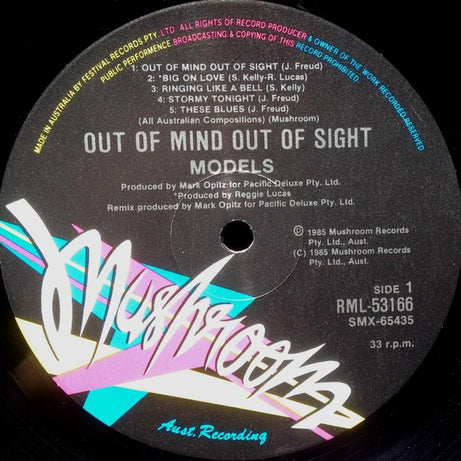 Models (2) : Out Of Mind Out Of Sight (LP, Album)