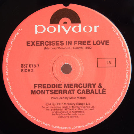 Freddie Mercury & Montserrat Caballé : Barcelona (7", Single, Pic)