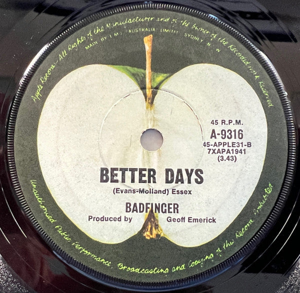 Badfinger : No Matter What  (7", Single)