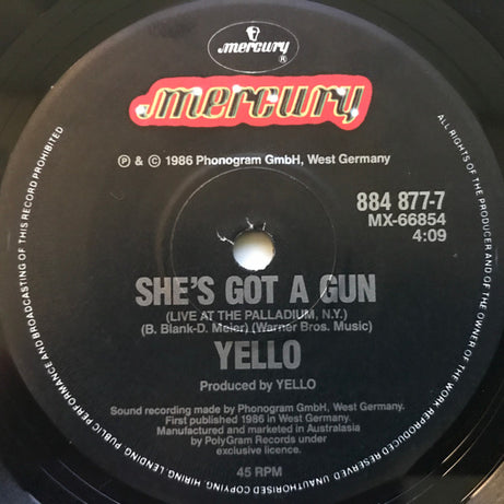 Yello : Goldrush (7", Single)