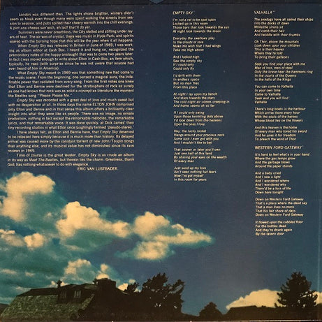 Elton John : Empty Sky (LP, Album, RE, Gat)