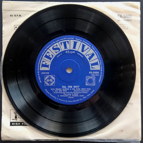 Grady Martin And The Slew Foot Five : All The Way (7", EP)