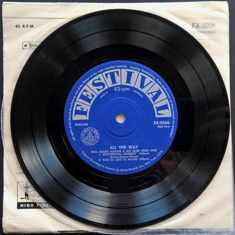 Grady Martin And The Slew Foot Five : All The Way (7", EP)