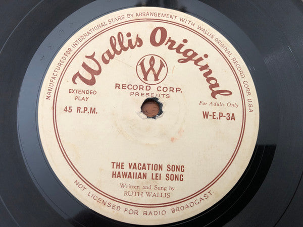 Ruth Wallis : Red Hot Risque (7", EP, Mono)