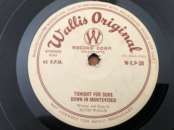 Ruth Wallis : Red Hot Risque (7", EP, Mono)