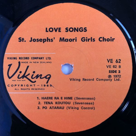 St. Joseph's Maori Girls College Choir : Maori Love Songs (7", EP, RE)