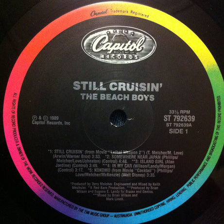 The Beach Boys : Still Cruisin' (LP, Album)