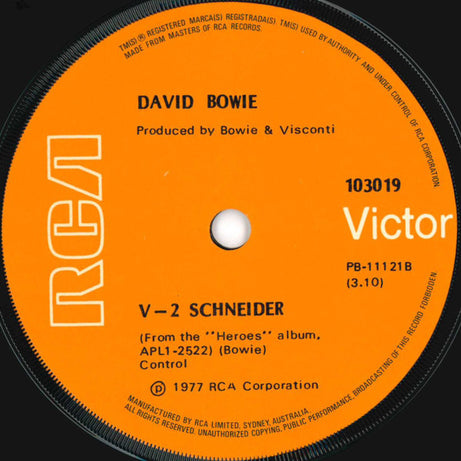 David Bowie : "Heroes" (7", Single)