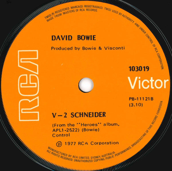 David Bowie : "Heroes" (7", Single)