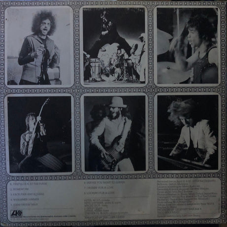 The J. Geils Band : "Live" Full House (LP, Album)