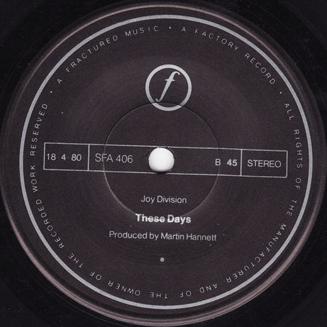Joy Division : Love Will Tear Us Apart (7", Single)