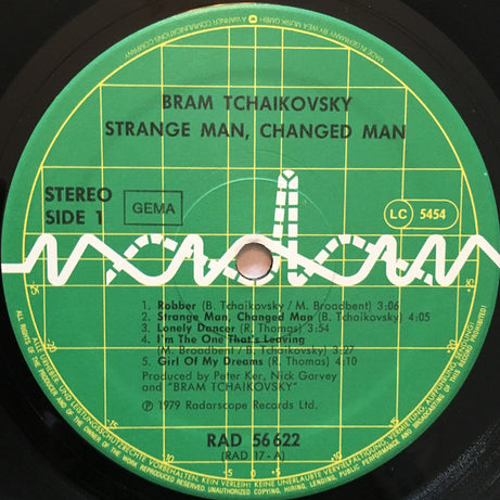 Bram Tchaikovsky : Strange Man, Changed Man (LP, Album)