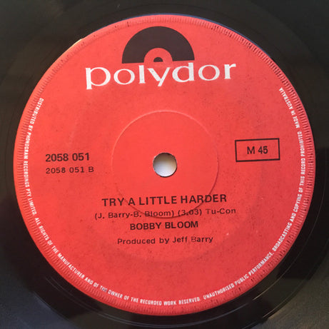 Bobby Bloom : Montego Bay (7", Single)