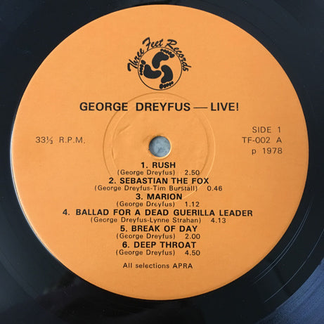 George Dreyfus : ..Live! (LP)