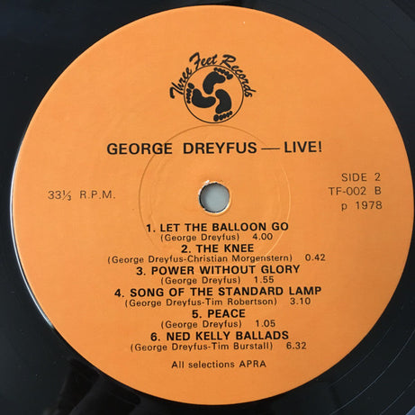 George Dreyfus : ..Live! (LP)