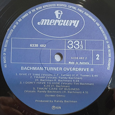 Bachman-Turner Overdrive : Bachman-Turner Overdrive II (LP, Album)