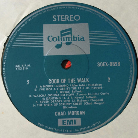 Chad Morgan : Cock Of The Walk (LP, Album)
