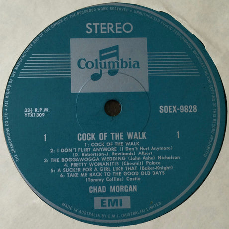 Chad Morgan : Cock Of The Walk (LP, Album)