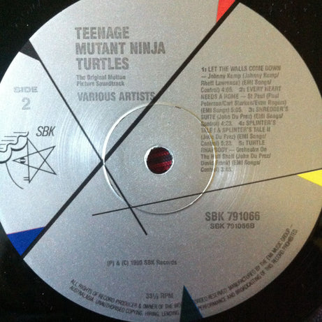 Various : Teenage Mutant Ninja Turtles - The Original Motion Picture Soundtrack (LP)