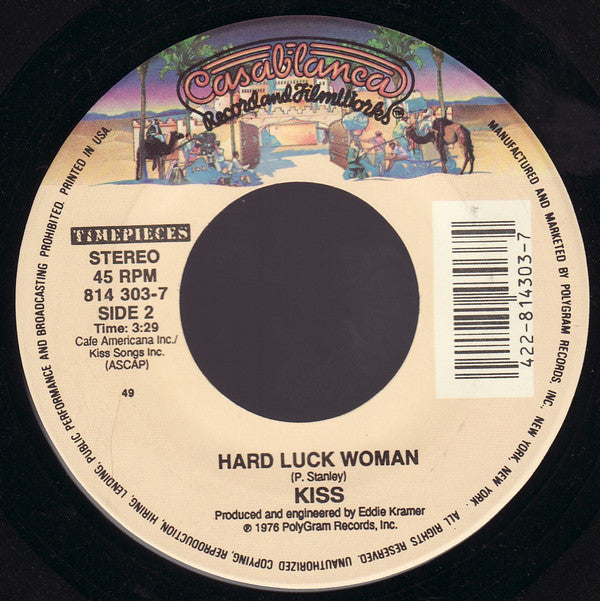 Kiss : Beth /  Hard Luck Woman (7", Single, RE, 49,)