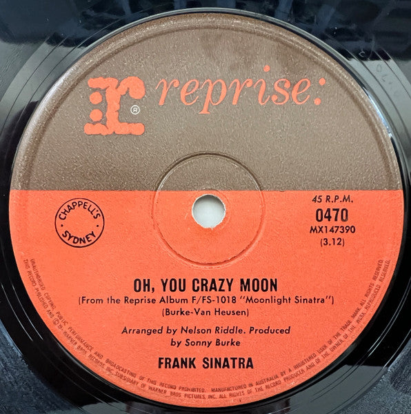 Frank Sinatra : Strangers In The Night (7", Single)