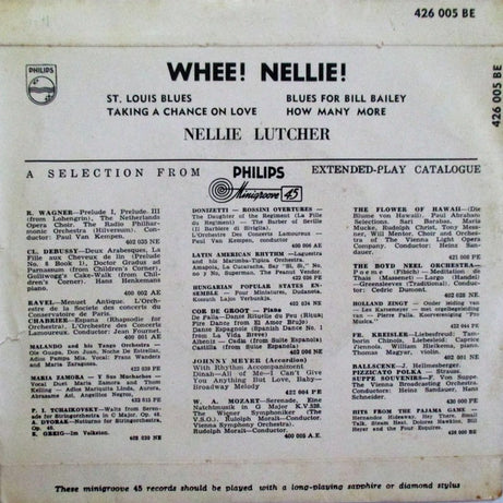 Nellie Lutcher : Whee! Nellie! (7", EP)