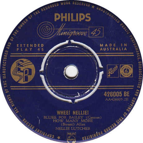 Nellie Lutcher : Whee! Nellie! (7", EP)