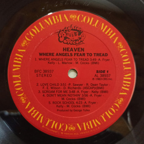 Heaven (13) : Where Angels Fear To Tread (LP, Album)