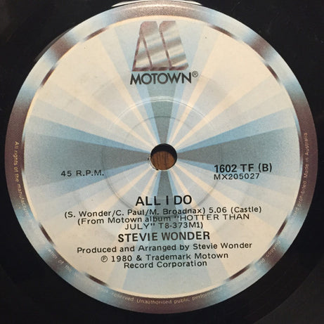 Stevie Wonder : That Girl / All I Do (7")